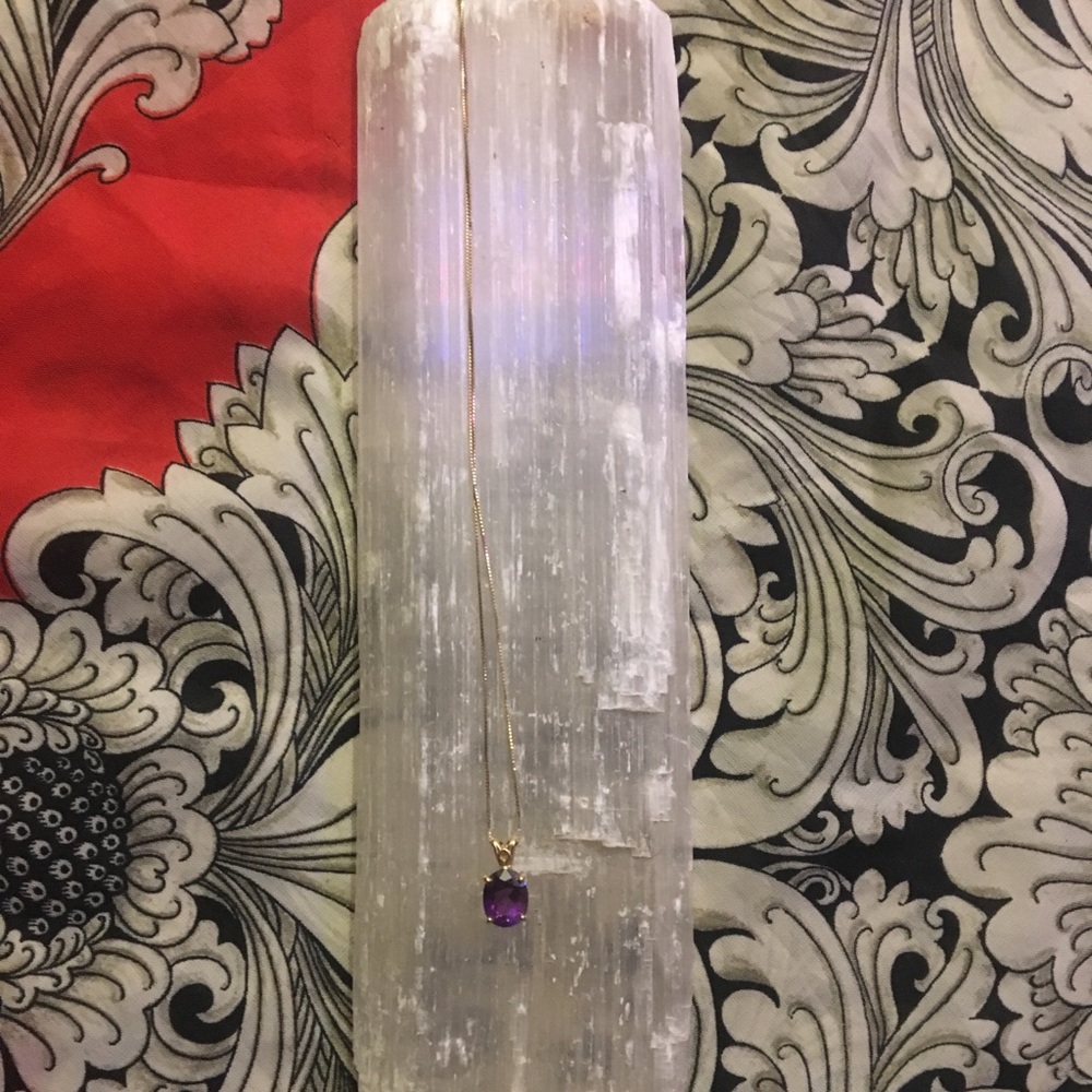 Deep purple Amethyst necklace from Zales